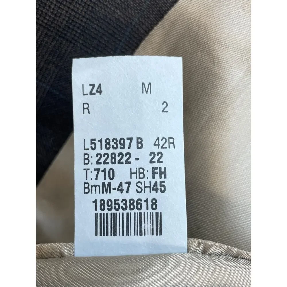 Lauren‎ Ralph Lauren Blazer Mens 42R Plaid 100% Wool 2-Button Single Breasted